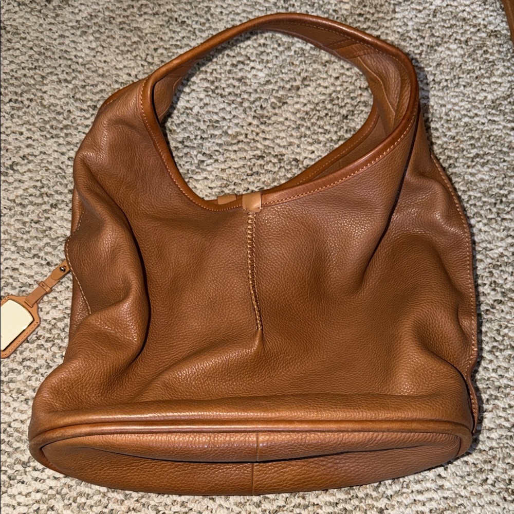 UGG Elegant Brown Leather Hobo Bag